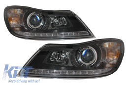 image-0-Headlights suitable for SKODA Octavia Facelift (2009-2012) Daylight Black