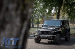 Метална Предна Броня, подходяща за Jeep Wrangler Rubicon JK (2007-2017) 10th Anniversary Hard Rock Стил-image-6023343