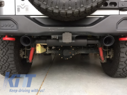 Пълна изпускателна система Axle-Back, подходяща за Jeep Wrangler Rubicon JK (2007-2017) Двойна ауспухова евакуация-image-6023392