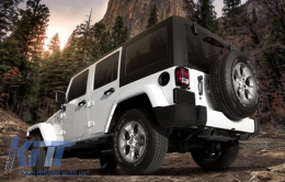 Пълна изпускателна система Axle-Back, подходяща за Jeep Wrangler Rubicon JK (2007-2017) Двойна ауспухова евакуация-image-6023393