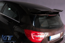 Спойлер на капака на покрива, подходящ за Mercedes A-Class W176 (2012-2018) A45 Дизайн Piano Black-image-6101477