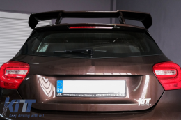 Спойлер на капака на покрива, подходящ за Mercedes A-Class W176 (2012-2018) A45 Дизайн Piano Black-image-6101478