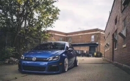 Предна Броня, подходяща за VW Golf VI 6 (2008-2013) R20 Look с Фарове 3D LED DRL U-Design LED Flowing Turning Light-image-6021177
