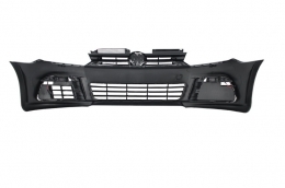 Предна Броня , подходяща за VW Golf VI 6 (2008-2013) R20 Look с Фарове 3D LED DRL U-Design LED Flowing Turning Light Red Stripe TFSI-image-6021189