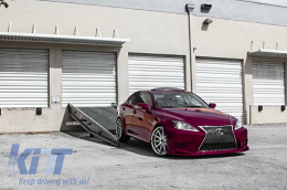 Предна Броня с долна част на Спойлер , подходяща за Lexus IS XE20 (2005-2013) IS F Спорт Facelift XE30 (2014-up) Дизайн-image-6022558