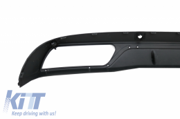 Дефузьор за задна броня , подходящ за Mercedes C-Class W205 S205 (2014-2018) C63 Look Сенчесто черно само за стандартна броня-image-6032025