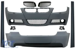 image-16-Body Kit suitable for BMW 3 Series E90 (2005-2008) M-Technik Design with Grilles Black