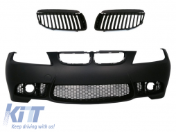 image-19-Suitable for BMW E90 E91 Non LCI (2004-2008) M3 Front Bumper with Kidney Grilles