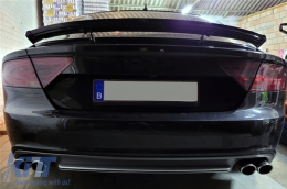 Въздушен дифузьор на Задна Броня , подходящ за AUDI A7 4G Non-Facelift (2010-2014) S7 Дизайн-image-6097308