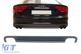 Въздушен дифузьор на Задна Броня , подходящ за AUDI A7 4G Non-Facelift (2010-2014) S7 Дизайн-image-6097451