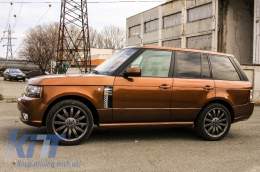 Пълно преобразуване Автобиографичен дизайн Body Kit, подходящо за Land Range Rover Vogue L322 (2002-2009) Retrofit to Facelift (2010-up) Черен Сребърен Решетка Edition-image-6059471