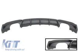 image-29-Дифузьор на спойлер на задната броня, двоен изход, Carbon, подходящ за BMW 3 Series F30 F31 (2011-2019) Limo Touring M Design