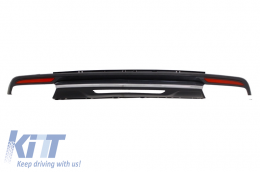 Задна дифузьор, Черен Накрайници за ауспух , подходящи за Mercedes S-Class W222 Спортна линия Package (2013-06.2017)-image-6024656