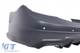 Боди комплект със Спорт Предна Решетка Черен подходящ за Mercedes C-Class W204 (2007-2014) Facelift C63 Дизайн-image-6024840