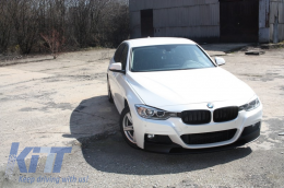 Спойлер за Предна Броня със Задна дифузьор подходящ за BMW Серия 3 F30 F31 (2011-нагоре) M Performance Дизайн Brilliant Черен Edition-image-6025592