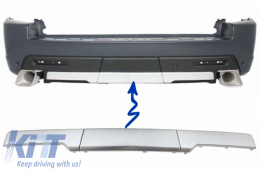 image-18-Rear Bumper Trims Moldings suitable for Land Range Rover Sport L320 (2005-2013) Autobiography Design Silver