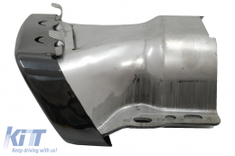 Накрайници за ауспух подходящи за Mercedes A-Class W176 (2012-2018) CLA W117 C117 (2012-2018) A45 CLA45 Дизайн Черен-image-6027832