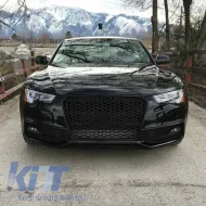 Предна Решетка без значки, подходяща за AUDI A5 8T (2012-2015) RS Дизайн Piano Black-image-6028670