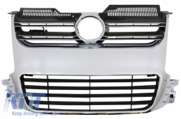 Предна Решетка подходяща за VW Golf 5 V (2003-2009) R32 Дизайн Хром-image-6028645
