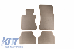 image-0-Floor mat Carpet beige suitable for BMW 5er (E60) 06/2003-02/2010, 5er (E61) Touring 05/2004-08/2010