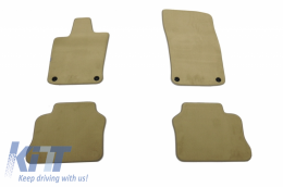 image-21-Floor mat Carpet beige suitable for PORSCHE Panamera 09/2009-10/2016