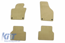 image-27-Floor mat Carpet beige suitable for VW Tiguan 10/2007-03/2016