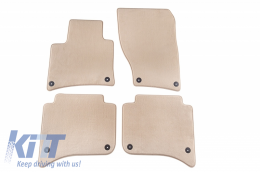 image-28-Floor mat Carpet beige  suitable for VW Touareg 04/2010