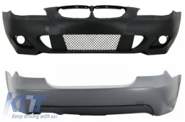 image-72-Предна Броня без Фарове за мъгла и Задна Броня подходящи за BMW 5 Series E60 (2003-2010) M-Technik Дизайн