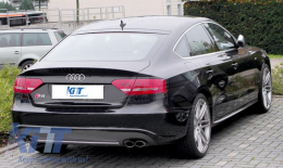Дифузьор на Задна Броня подходящ за AUDI A5 8T 4D Sportback S-Line Non Facelift (2007-2011) S5 Дизайн-image-6032047