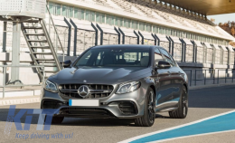 Външен комплект за Екстериор , подходящ за Mercedes E-Class W213 (2016-2019) E63 Дизайн Накрайници на ауспуха-image-6027867