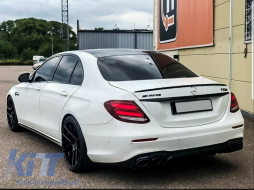 Външен комплект за Екстериор , подходящ за Mercedes E-Class W213 (2016-2019) E63 Дизайн Накрайници на ауспуха-image-6047580