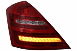 Пълен комплект за каросерия, подходящ за MERCEDES-Benz S-Class W221 Накрайници за ауспух и LED Задни светлини 2005-2011 (LWB) A-Design-image-6027931