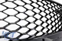 Предна Решетка , подходяща за Audi A5 8T (2008-2011) RS5 Дизайн Badgeless Piano Black-image-6028508