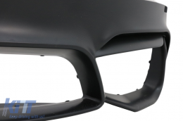 Предна Броня подходяща за BMW 3 Series F30 F31 (2011-2019) M3 Дизайн с Решетки с двойна лента M Design Piano Black-image-6028234