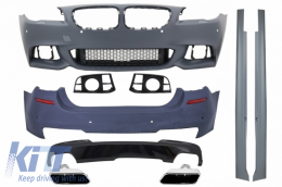 image-35-Complete Body Kit suitable for BMW F10 5 Series (2014-up) Facelift LCI M-Technik 550i Design Brilliant Black Edition