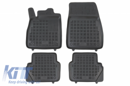 image-46-Rubber Car Floor Mats Black suitable for Ford Fiesta MK7 (2017-up) Ecosport II (2012-) Ford Puma (2019-)