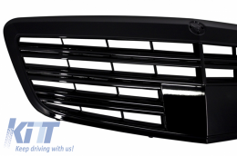 Боди комплект, подходящ за MERCEDES Benz W221 2005-2011 A-Design с Централна решетка Piano Black и Накрайници за ауспух Черен Edition-image-6030319