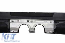 Боди комплект, подходящ за VW Golf 5 (2005-2007) R32 Дизайн на изпускателната система Предна Броня Piano Black-image-6031091