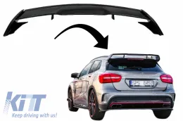image-44-Спойлер на капака на покрива, подходящ за Mercedes GLA X156 (2014-2019) GLA45 Дизайн Piano Black