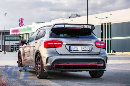 Спойлер на капака на покрива, подходящ за Mercedes GLA X156 (2014-2019) GLA45 Дизайн Piano Black-image-6033122