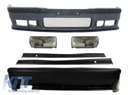 image-28-Complete Body Kit suitable for BMW 3 Series E36 1992-1998 M3 Design with Fog Lights Side Skirts
