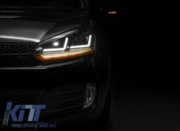 Предна Решетка , подходяща за VW Golf VI (2008-2012) с Ксенон Фарове Osram LED Динамичен последователни Въртящи се светлини R20 Дизайн-image-6031771
