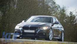 Пълен комплект за каросерия, подходящ за BMW Серия 3 F30 (2011-2014) и F30 LCI Facelift (2015-up) M-Performance дизайн с двоен двоен въздушен дифузьор-image-6033743