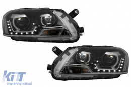 image-35-Headlights LED DRL suitable for VW Passat 3C B7 (11/2010-10/2014) Black