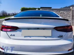 Спойлер за багажник подходящ за Audi A5 F5 Sportback Купе (2017-Up) Piano Black-image-6164862