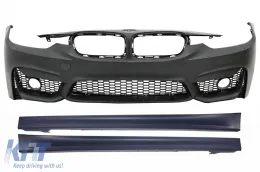 image-70-Предна Броня със Прагове , подходящи за BMW 3 Series F30 F31 Non LCI & LCI (2011-2018) M3 Sport EVO Дизайн