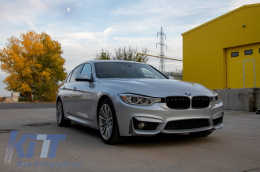 Предна Броня със Прагове , подходящи за BMW 3 Series F30 F31 Non LCI & LCI (2011-2018) M3 Sport EVO Дизайн-image-6055284