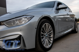 Предна Броня със Прагове , подходящи за BMW 3 Series F30 F31 Non LCI & LCI (2011-2018) M3 Sport EVO Дизайн-image-6055286