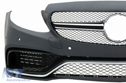 Комплект за каросерия, подходящ за Mercedes C-Class W205 Sedan (2014-2018) C63 Дизайн-image-6037777