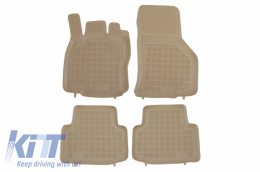 image-16-Floor mat Beige Rubber Black suitable for VW Passat B8 (2014-Up)